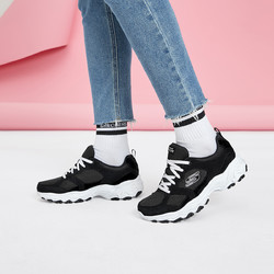 SKECHERS 斯凯奇 女士舒适老爹鞋绑带女运动鞋女休闲鞋女鞋子夏