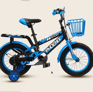 PHOENIX 凤凰 TS-L-1601 儿童自行车 18寸 蓝黑色