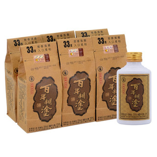 百年糊涂 经典小百年 33%vol 浓香型白酒 125ml*6瓶 整箱装