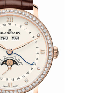 BLANCPAIN 宝珀 Villeret经典 QUANTIÈME COMPLET系列 38毫米自动上链腕表 6264 2987 55B