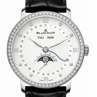 BLANCPAIN 宝珀 Villeret经典 QUANTIÈME COMPLET系列 38毫米自动上链腕表 6264 4628 55B