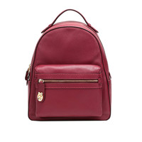 COACH 蔻驰 CAMPUS系列 女士皮质双肩背包 35608 GDDPR 深红色 大号