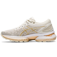 ASICS 亚瑟士 Gel-Nimbus 22 女子跑鞋 1012A678-201 米色/金色 44