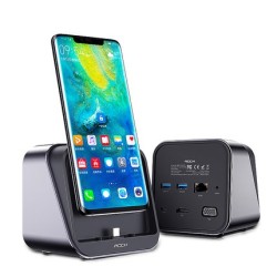ROCK 洛克 云启二代 充电Type-C手机扩展坞(PD、HDMI、USB3.0、百兆网口)