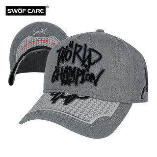 SWOFCARE/思沃福棒球帽子3D刺绣潮流男女运动鸭舌帽遮阳帽子灰色