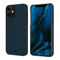 PITAKA iPhone 12 磁吸纤维手机壳 黑蓝斜纹