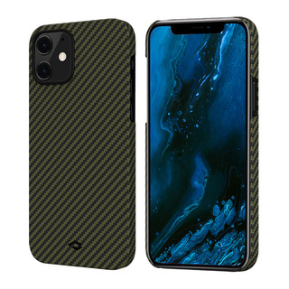 PITAKA iPhone 12 磁吸纤维手机壳 黑蓝斜纹