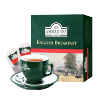 PLUS会员：AHMAD TEA亚曼英国早餐红茶 原装进口 2g*100袋