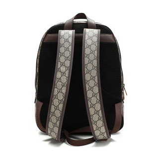 GUCCI 古驰 OPHIDIA系列 男士帆布双肩包 547967 9U8BT 8994 米色/乌木色 中号