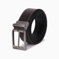 Levi's 李维斯 38018-0037 男士咖啡色牛皮革方扣腰带