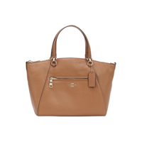 COACH 蔻驰 Prairie系列 女士手提斜挎托特包 79997 深卡其 中号