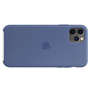 Apple 苹果 iPhone 11 Pro Max 硅胶保护壳 亚麻蓝色