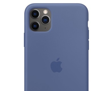 Apple 苹果 iPhone 11 Pro Max 硅胶保护壳 亚麻蓝色