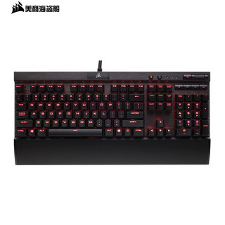 CORSAIR 美商海盗船 Gaming系列 K70 机械游戏键盘 银轴 黑色 红光