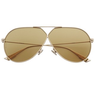 迪奥 Dior 男女款金色镜框茶色镜片眼镜太阳镜 Dior stellaire3 J5G70 65mm