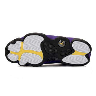 AIR JORDAN 正代系列 Air Jordan13 Lakers 男子篮球鞋 414571-105 白/紫 44