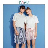DAPU 大朴 AE2F11201 情侣款条纹短裤