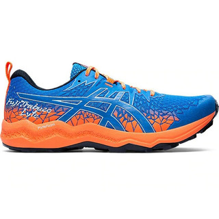 ASICS 亚瑟士 Fujitrabuco Lyte 男子越野跑鞋 1011A700-400 蓝色/橙色 44.5