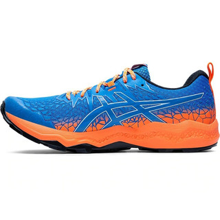 ASICS 亚瑟士 Fujitrabuco Lyte 男子越野跑鞋 1011A700-400 蓝色/橙色 43.5