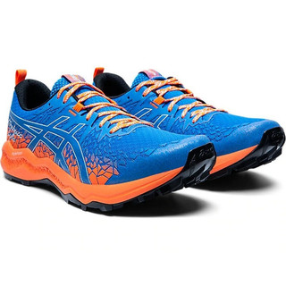 ASICS 亚瑟士 Fujitrabuco Lyte 男子越野跑鞋 1011A700-400 蓝色/橙色 45