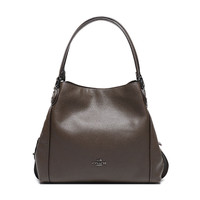 COACH 蔻驰 EDIE系列 女士皮革单肩手提包 57125 DKLIQ 深军绿色 大号