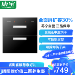 康宝（Canbo）/耐惠NAAFI 立式100L大容量消毒柜 家用厨房嵌入式中温碗筷餐具消毒柜 XDZ100-ENHF