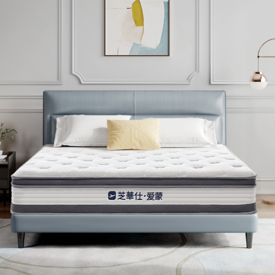 cheers 芝华仕 d026 乳胶竹炭棕独袋弹簧床垫 180*200*26cm(舒睡双面