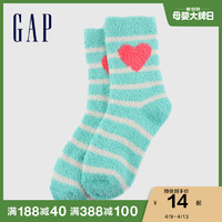 Gap女童可爱珊瑚绒中筒袜652490 春新款洋气儿童袜女宝宝袜子
