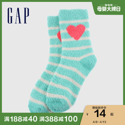 Gap女童可爱珊瑚绒中筒袜652490 春新款洋气儿童袜女宝宝袜子