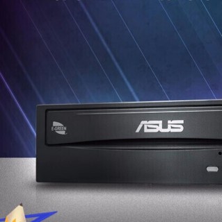 ASUS 华硕 24倍速 SATA接口 内置DVD刻录机 台式机光驱 黑色(DRW-24D5MT)