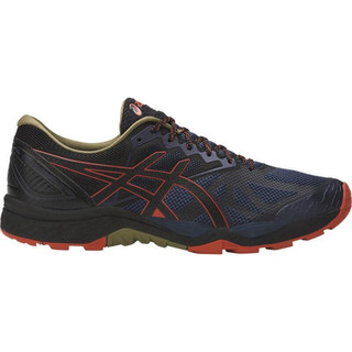 ASICS 亚瑟士 Fujitrabuco Lyte 男子越野跑鞋 1011A700 蓝色/黑色/红色 44.5