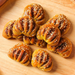 佛手饼椒盐饼咸味小吃