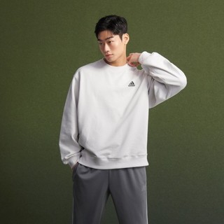 adidas 阿迪达斯 MUSINSA限定发售系列 LOGO SWEAT 男子运动卫衣 H37068 淡灰色 M