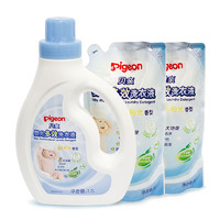 Pigeon 贝亲 婴儿洗衣液（清新果香）促销装1.5L瓶装+750ml*2补充装
