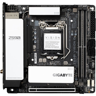 GIGABYTE 技嘉 Z590I VISION D MINI-ITX主板（Intel LGA1200、Z590）