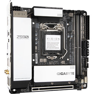 GIGABYTE 技嘉 Z590I VISION D MINI-ITX主板（Intel LGA1200、Z590）