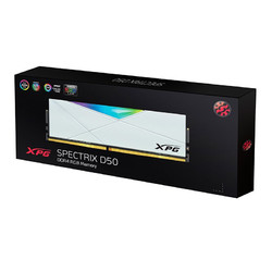 威刚（ADATA）RGB灯条龙耀D60 DDR4台式机内存条套条 3200 3600 8G/16G D50 16G（8G*2）套条[釉白] 4133频率