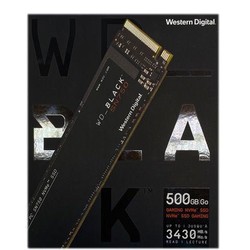 WD/西部数据 SN750系列 500G黑盘 M.2 NVME SSD固态硬盘 正品美行