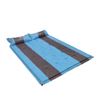 骆驼户外帐篷气垫单双人自动充气垫防潮垫加厚帐篷睡垫便携野餐垫 A8W05002 蔚蓝拼灰 1.95*1.3米