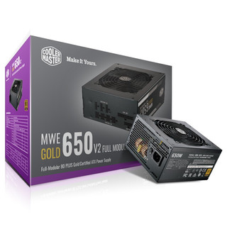 酷冷至尊(CoolerMaster)额定650W MWE650 V2金牌全模组电源