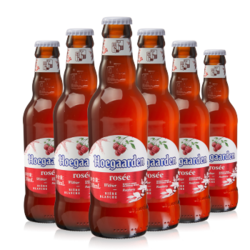 Hoegaarden 福佳 比利时风味玫瑰红精酿果味啤酒 248ml*6瓶