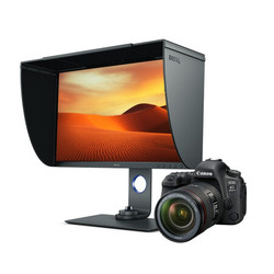 明基 （BenQ）SW270C 摄影电脑显示器+佳能（Canon）EOS 6D Mark II 6D2 单反相机单机版