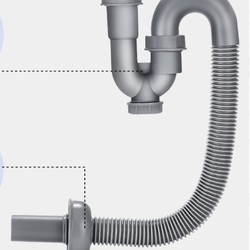 s弯防臭洗手池软管配件下水管