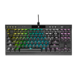 CORSAIR 美商海盗船 K70 TKL 机械键盘（87键、cherry红轴、PBT、RGB）