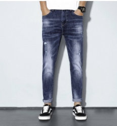 Lee Cooper LCEHC9001-A 男士破洞磨白修身牛仔裤
