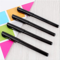 pensing/彭胜 黑色中性笔塑料签字碳素笔0.5mm办公文具50支装 中性笔子弹头黑