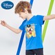 迪士尼男童短袖T恤2021纯棉中大童夏季半袖男孩儿童夏装米奇童装