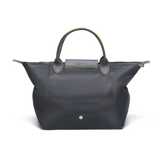 LONGCHAMP 珑骧 Le Pliage Club系列 女士手提包中号 L1623619300 金灰色