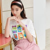 Vero Moda Your Choice系列2021新款卡通图案纯棉T恤|3212T1042 M S85本白色