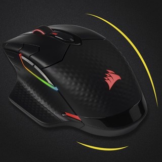 USCORSAIR 美商海盗船 DARK CORE RGB PRO SE 2.4G蓝牙 SLIPSTREAM 无线鼠标 18000DPI RGB 黑色